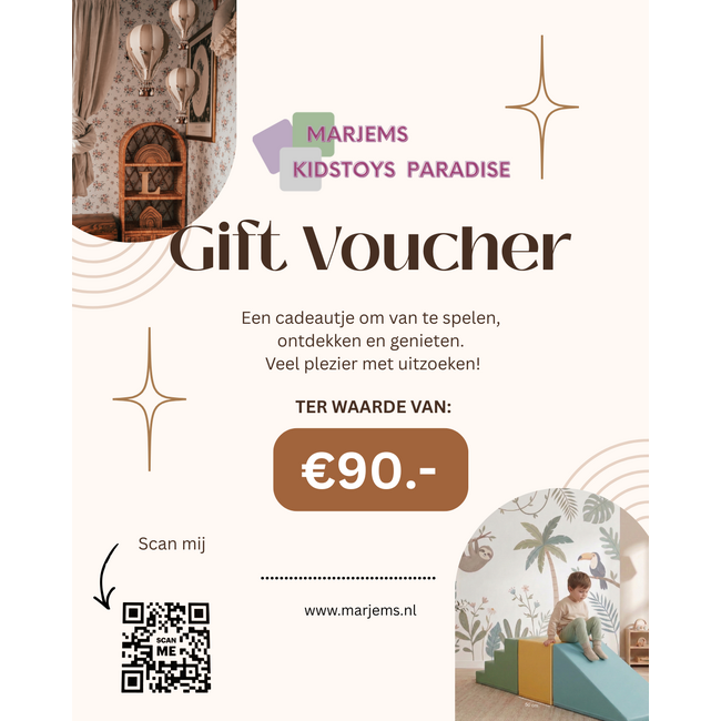 Geschenkgutschein Marjems digitaler Wertgutschein verschiedene Beträge