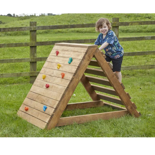 Set de 2 Triangles d'Escalade  Extérieur avec Prises et Corde