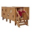 Toddler Play Bridge Wooden Outdoor Play Circuit with Peephole Windows