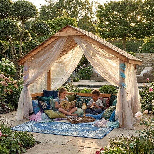 Cosy Outdoor Playhouse Learning Lounge Wooden Outdoor Classroom