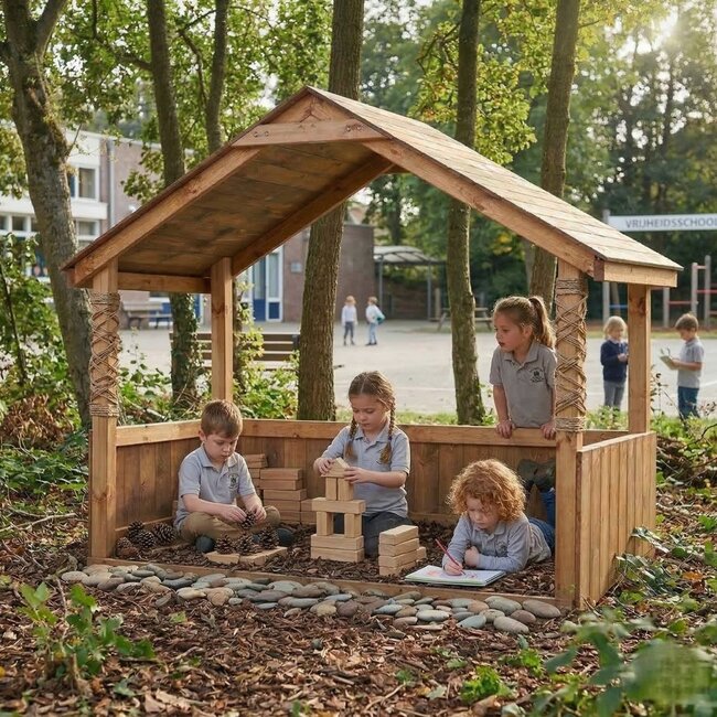 Außen Spielhaus Learning Lounge Außenklassenzimmer aus Holz