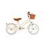 Kinderfahrrad 14 Zoll Cream mit Weidenkorb