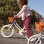 Kinderfiets 14 inch roze met Rieten Mandje
