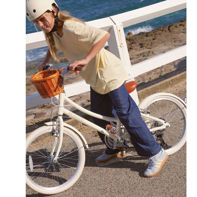 Kids Bike 20 inch Cream with 7 Speeds