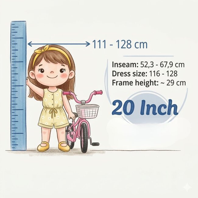 Kinderfahrrad 20 Zoll Blau mit 7 Gängen