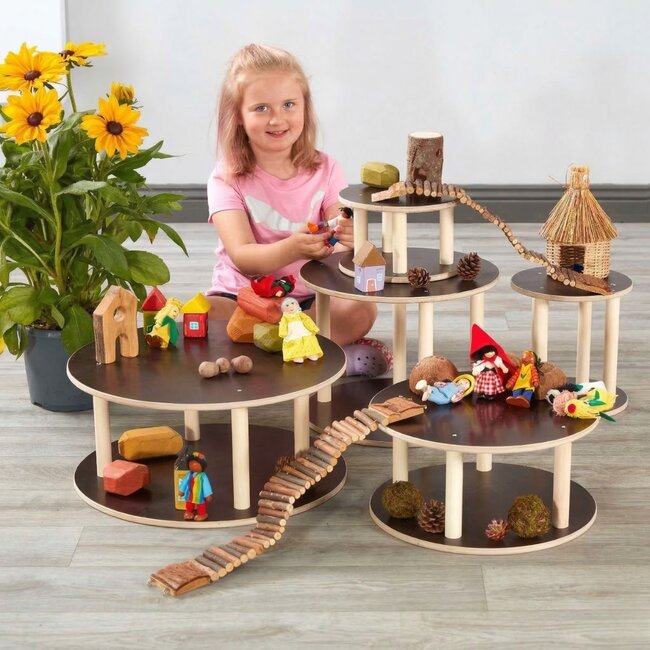 Holz-Spielplateaus 5er-Set - Small World Spielewelt