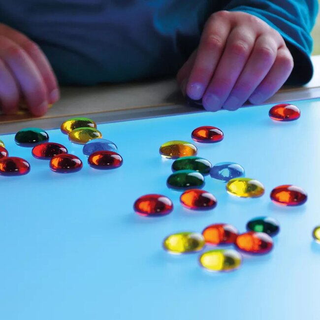 Light Table with Coloured LED Light – Educational Light Panel 75x75 cm