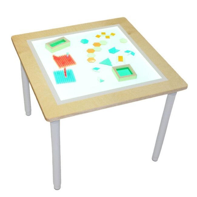 Light Table with Coloured LED Light – Educational Light Panel 75x75 cm