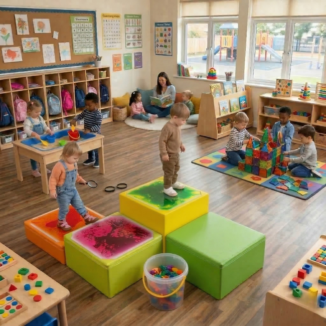 Extra Sturdy Foam Blocks for Liquid Tiles – Motoric Softplay Course