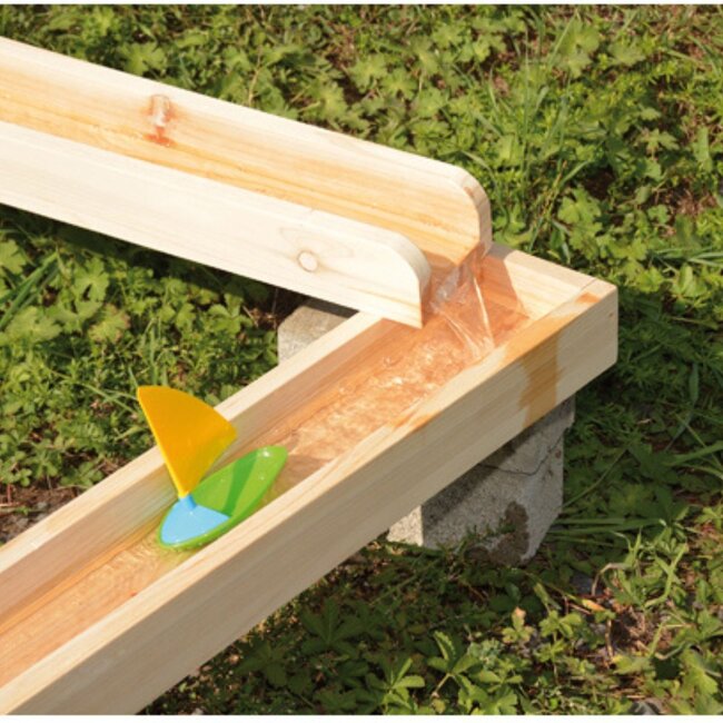 Set de Blocs en Bois Eduplay pour Circuit d'Eau et de Billes – Ensemble de 10 pièces en Pin Non Verni