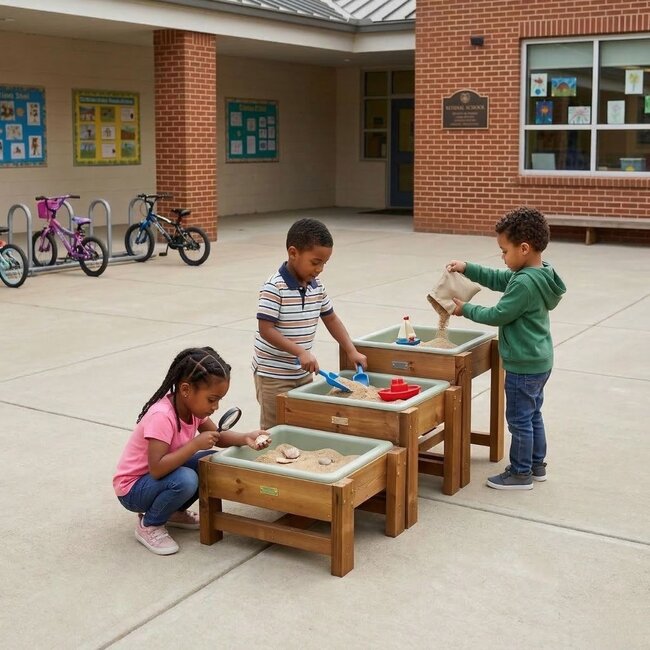 Cascading Water Tables Set – 3 Separate Exploration Tables for Water and Sand