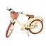 Meisjesfiets 18 inch met Mandje en Achterdrager (4-7 jaar) – Crème
