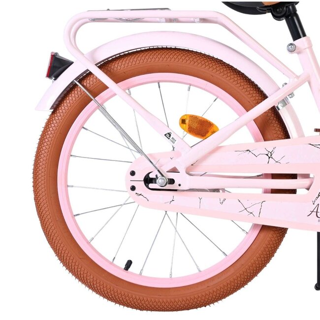 Elegante Meisjesfiets 18 inch met Mandje en Bagagedrager (4-7 jaar) – Roze