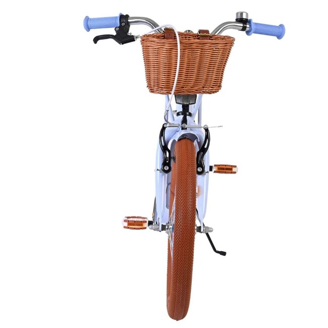 Luxus Mädchenfahrrad 18 Zoll mit Korb und Gepäckträger (4-7 Jahre) – Pastel Blau