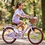 Luxus Mädchenfahrrad 18 Zoll mit Korb und Gepäckträger (4-7 Jahre) – Lila