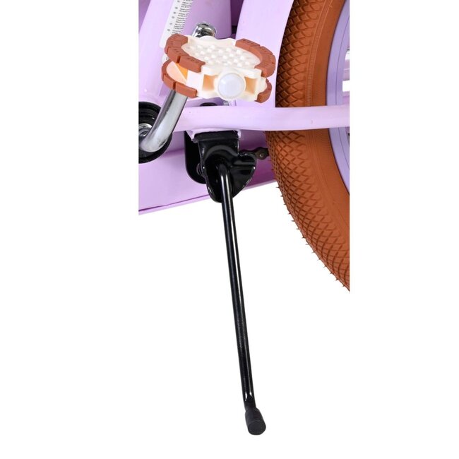 Luxe Meisjesfiets 18 inch met Mandje en Bagagedrager (4-7 jaar) – Lila