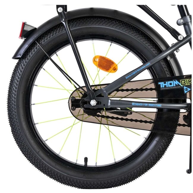 Robust Boys Bike 18 inch with Rear Carrier and Fenders (4-7 years) – Blue/Grey