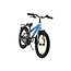 Robustes Jungenfahrrad 18 Zoll mit Gepäckträger und Schutzblechen (4-7 Jahre) – Blau/Grau