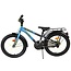 Stoere Jongensfiets 18 inch met Bagagedrager en Spatborden (4-7 jaar) – Blauw/Grijs