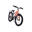 Robustes Jungenfahrrad 18 Zoll mit Gepäckträger und Schutzblechen (4-7 Jahre) – Orange/Grau