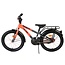 Robustes Jungenfahrrad 18 Zoll mit Gepäckträger und Schutzblechen (4-7 Jahre) – Orange/Grau