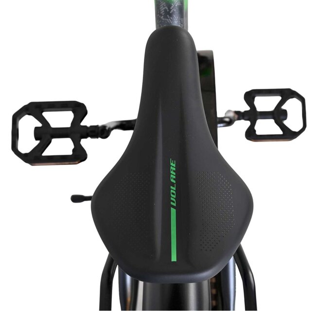 Rugged Boys Bike 18 inch with Rear Carrier and Fenders (4-7 years) – Grey/Green