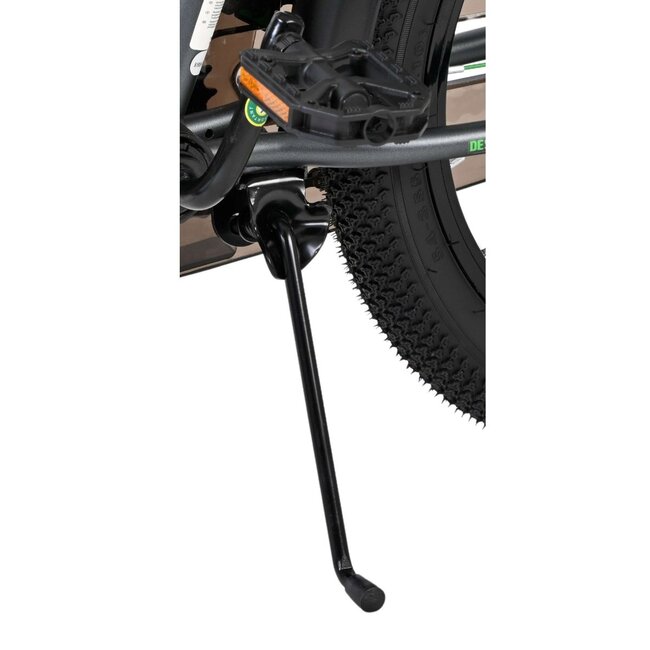 Stoere Jongensfiets 18 inch met Bagagedrager en Spatborden (4-7 jaar) – Grijs/Groen