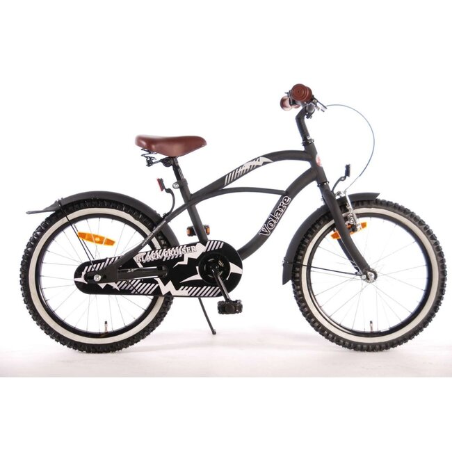 Rugged Cruiser Boys Bike 18 inch with Brown Accents (4-7 years) – Black