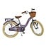 Vélo Fille 20 pouces avec Panier, Antivol et Éclairage (6-8 ans) – Violet