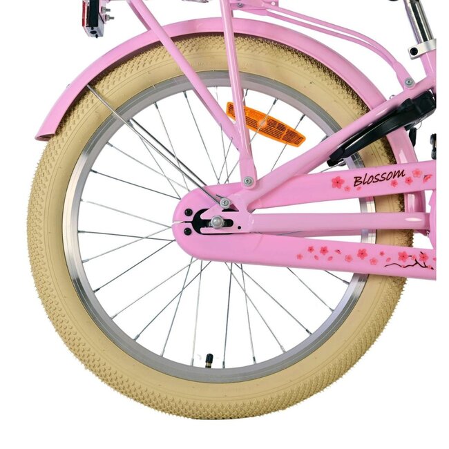 Girls Bike 20 inch with Basket, Lock and Lighting (6-8 years) – Pink