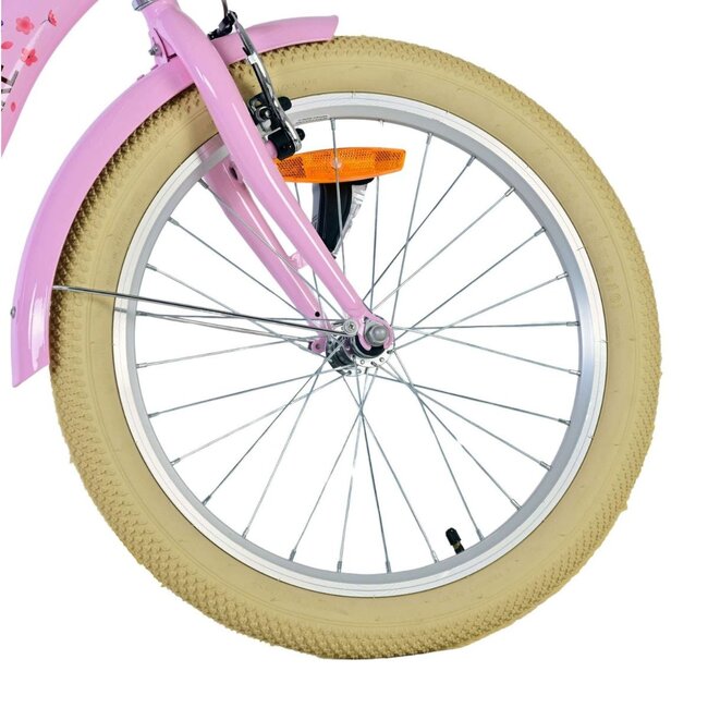 Vélo Fille 20 pouces avec Panier, Antivol et Éclairage (6-8 ans) – Rose