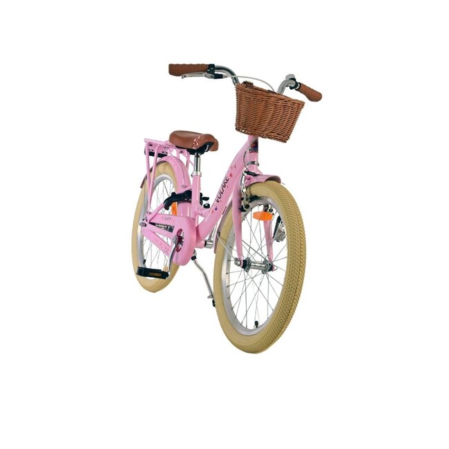 Meisjesfiets 20 inch met Mandje, Slot en Verlichting (6-8 jaar) – Roze