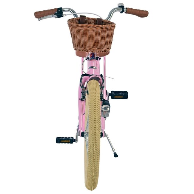 Meisjesfiets 20 inch met Mandje, Slot en Verlichting (6-8 jaar) – Roze