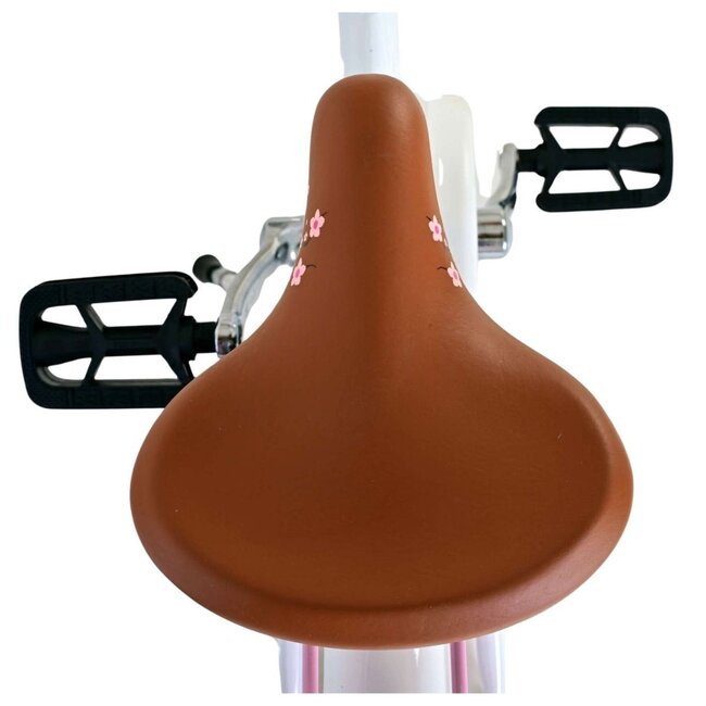 Vélo Fille 20 pouces avec Panier, Antivol et Éclairage (6-8 ans) – Blanc