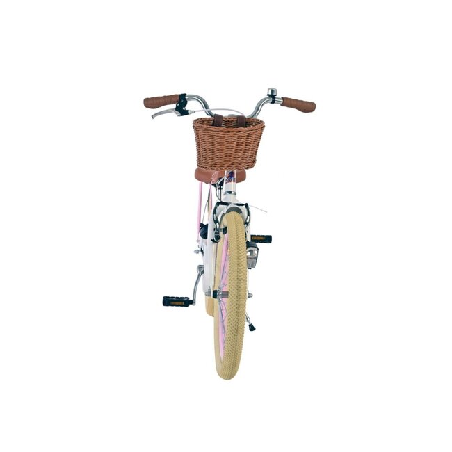 Meisjesfiets 20 inch met Mandje, Slot en Verlichting (6-8 jaar) – Wit