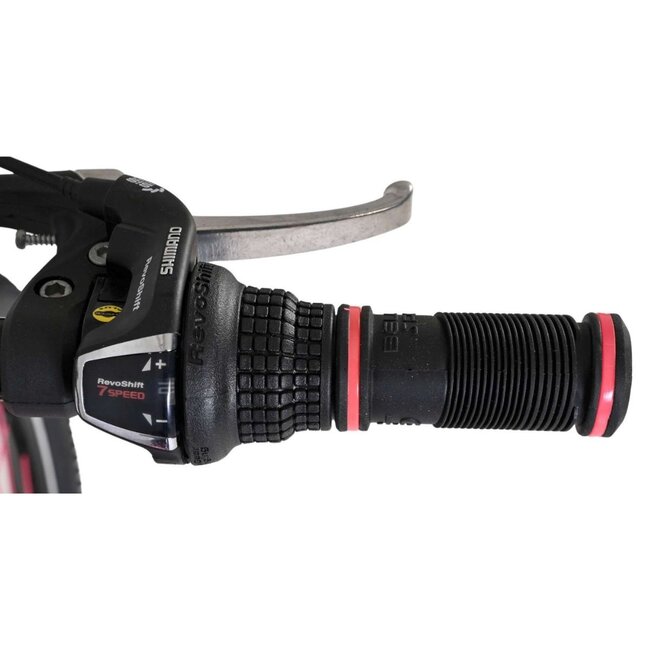 Sportliches Mädchenfahrrad 20 Zoll mit 7 Gängen und Beleuchtung (6-8 Jahre) – Rosa