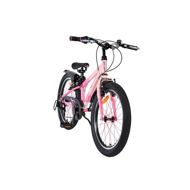 Sportieve Meisjesfiets 20 inch met 7 Versnellingen en Verlichting (6-8 jaar) – Roze