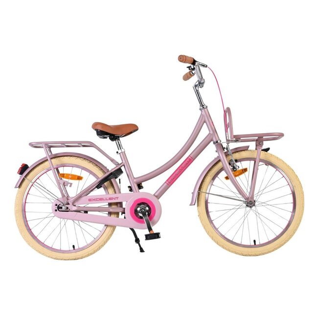 Luxury Girls Bike 20 inch with Front Carrier and Lighting (6-8 years) – Matt Pink