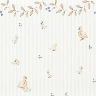 Dekornik Wallpaper Ducklings & Berries | Meadow Friends