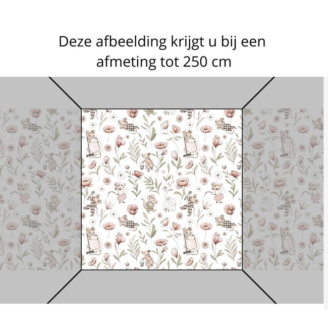 Kikki Belle Vliesbehang Vrolijke Muizen – Kwalitatief Kinderbehang