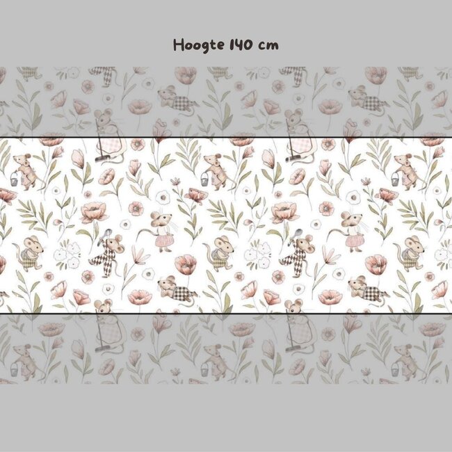 Papier peint intissé Kikki Belle Souris Joyeuses – Qualité Supérieure