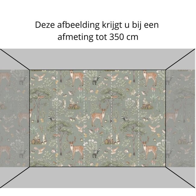 Vliesbehang Fantastic Forest Green – Luxe Kinderbehang