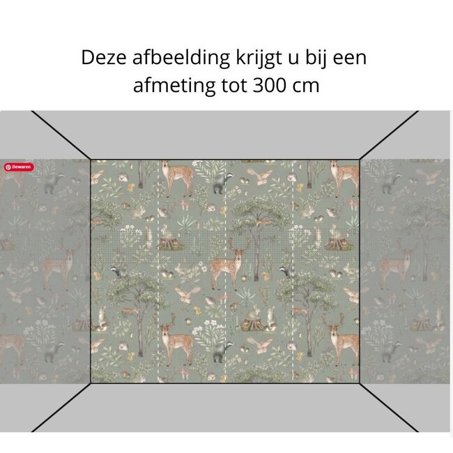 Vliesbehang Fantastic Forest Green – Luxe Kinderbehang