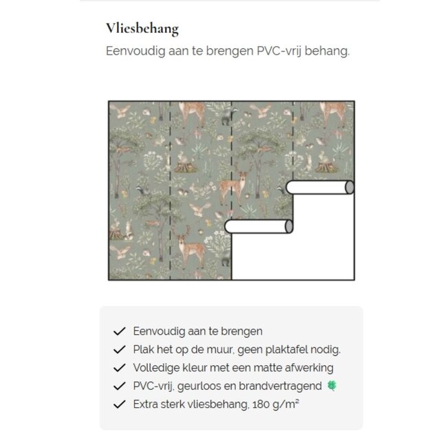 Vliestapete Fantastic Forest Green – Luxuriöse Kindertapete