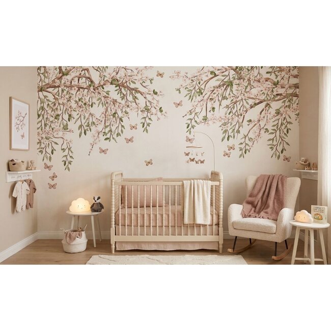 Kikki Belle Vliesbehang Hangende Bloesem – Romantisch Kinderbehang