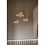 Clouds with teddy bear 3-piece – cute wall decoration for baby or kids’ room