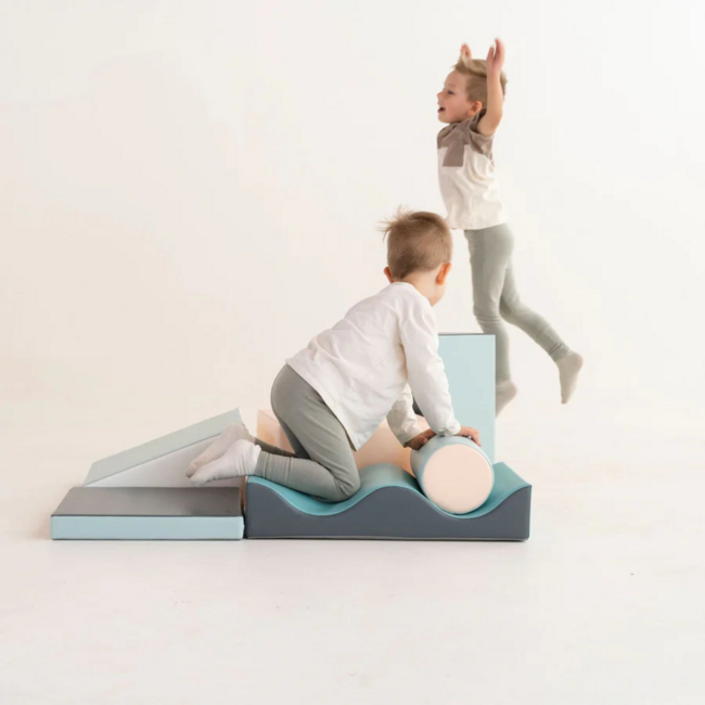 Foam-Blockset Discover in Pastellrosa – weiche Spielblöcke für Kinder