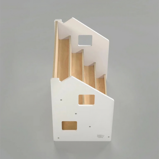 Montessori White Kids Bookshelf 61x39x61 cm