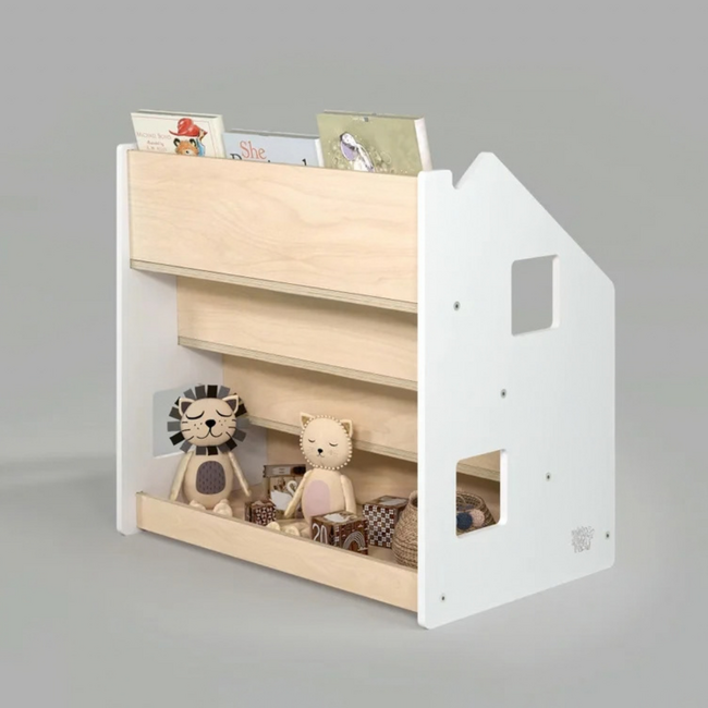 Montessori Kinderboekenkast Wit 61x39x61 cm