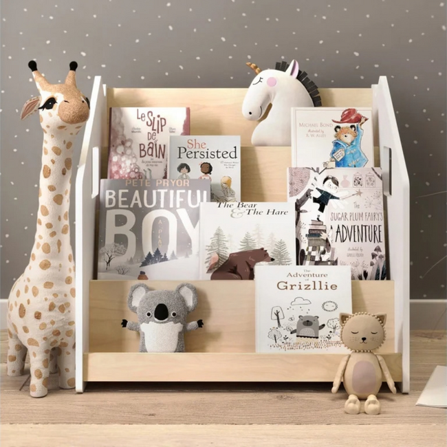 Montessori Kinderboekenkast Wit 61x39x61 cm